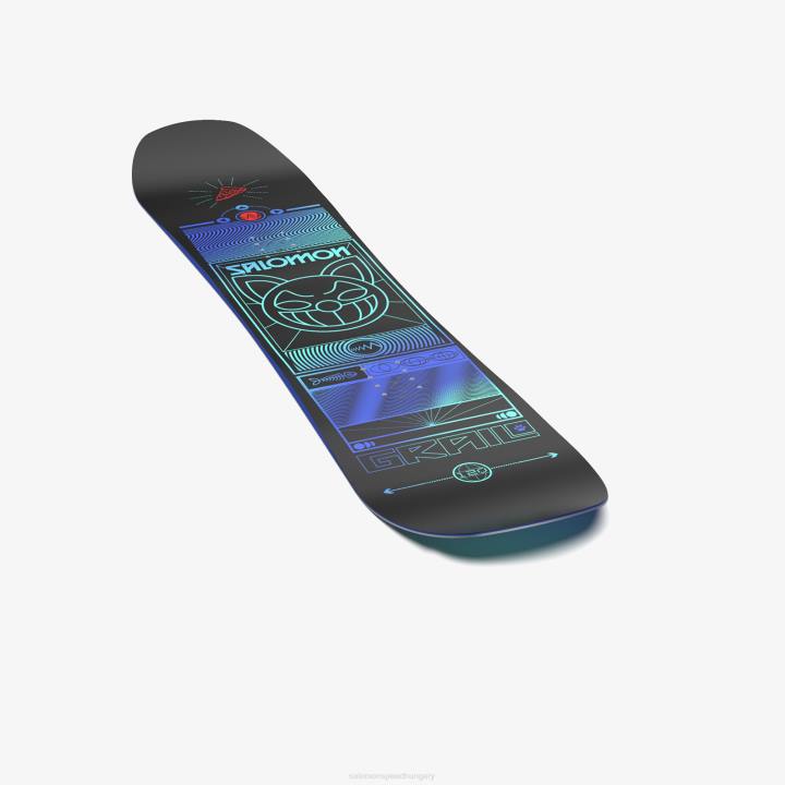 T884565 Salomon fekete kék grál snowboard junior fekete