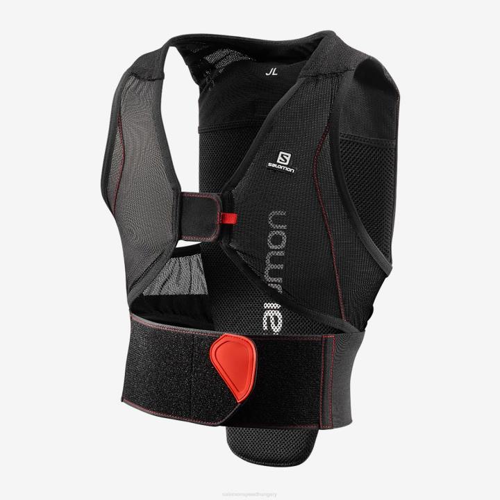 T884553 Salomon fekete piros flexcell hátvédő junior fekete