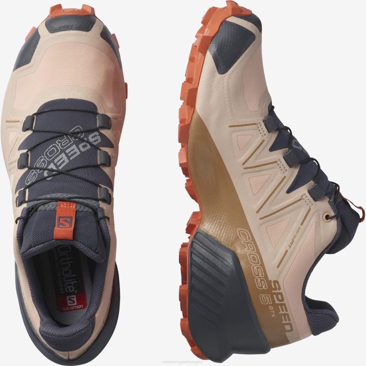 T8841559 Salomon sirocco-mousse-mecca narancs női futócipő speedcross 5 gore-tex sirocco-mousse-mecca narancs