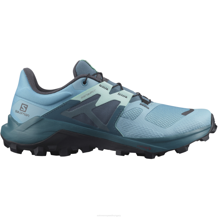T8842219 Salomon kék-tőkés réce kék-juka női trail futócipő wildcross 2 kék-tőkés réce blue-yucca