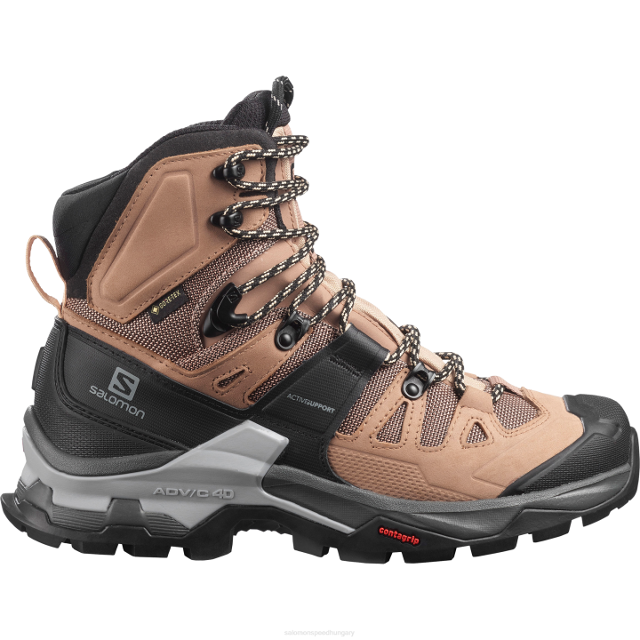 T8841503 Salomon sirokkó-habos-mandulakrém női túrabakancs quest 4 gore-tex sirocco-mousse-mandulás krém