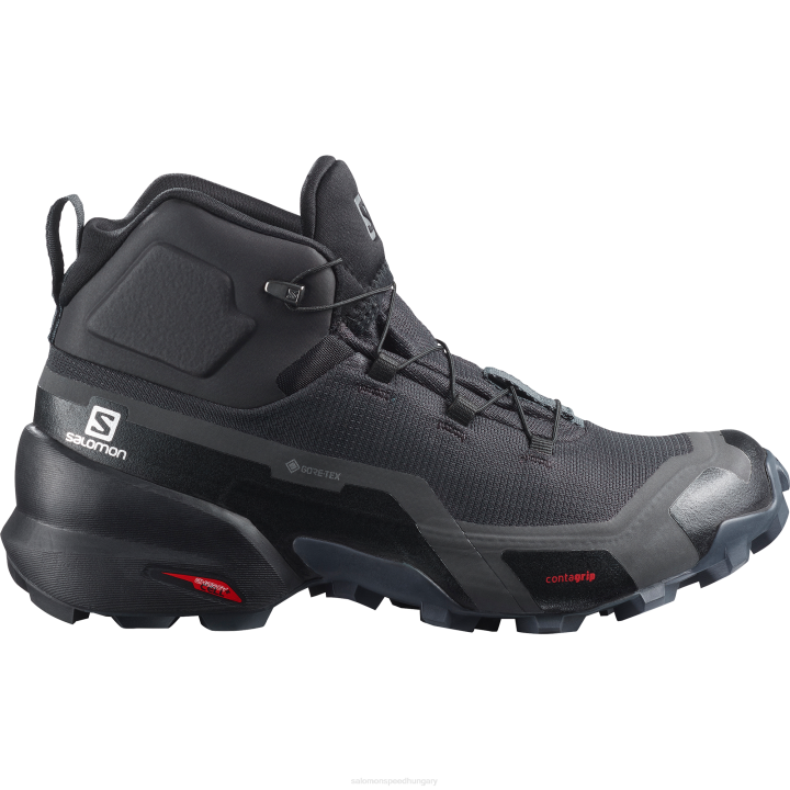 T8841510 Salomon fantom-fekete-ében női túrabakancs cross hike mid gore-tex fantom-fekete-ébenfa