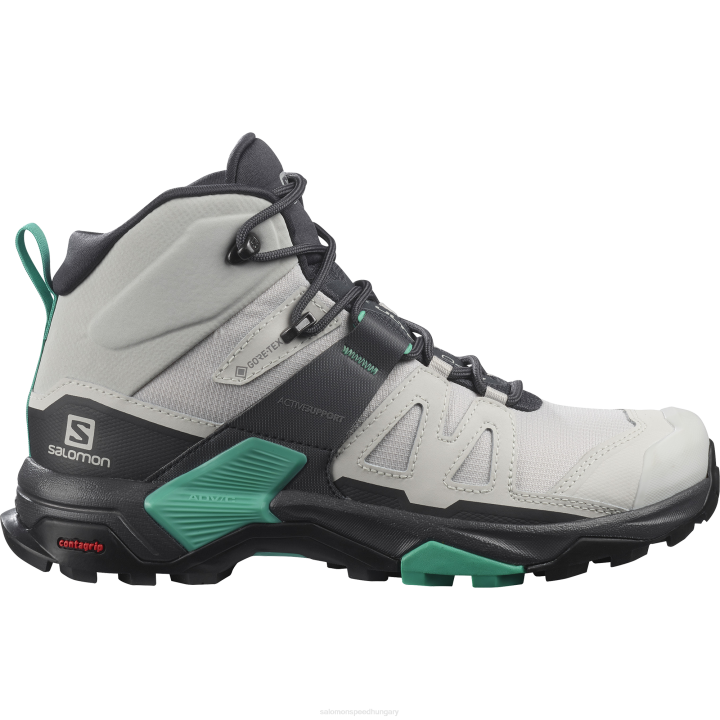 T8841515 Salomon holdkő-ébenfa-menta levél női túrabakancs x ultra 4 mid gore-tex holdkő-ébenfa-mentalevél