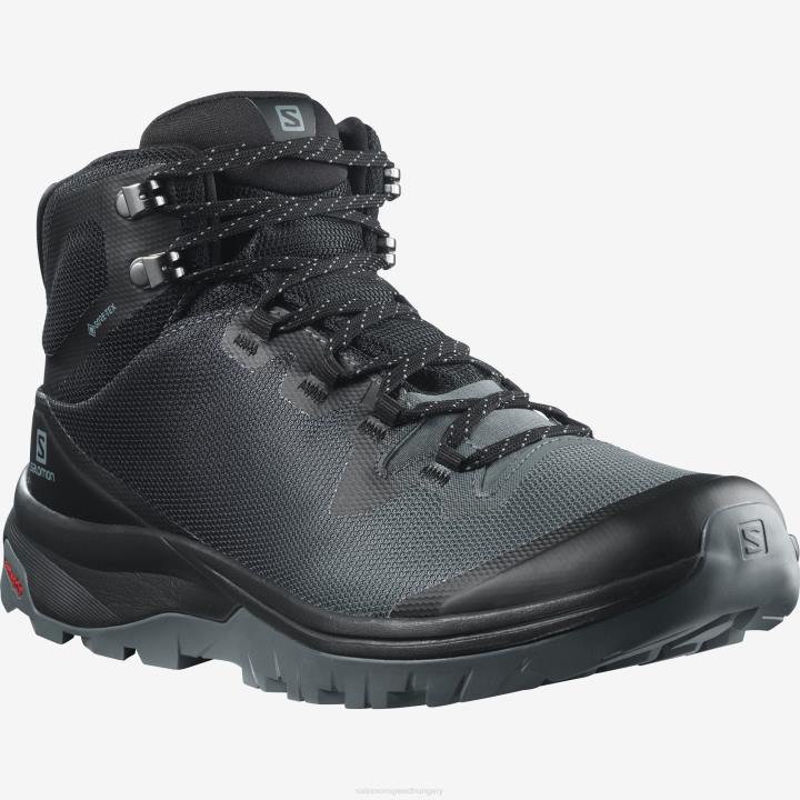 T8841518 Salomon viharos időjárás-fekete-katona női túrabakancs vaya mid gore-tex viharos időjárás-fekete-trooper