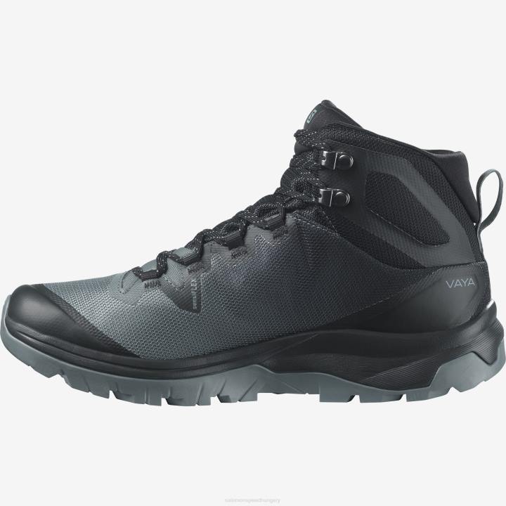 T8841518 Salomon viharos időjárás-fekete-katona női túrabakancs vaya mid gore-tex viharos időjárás-fekete-trooper