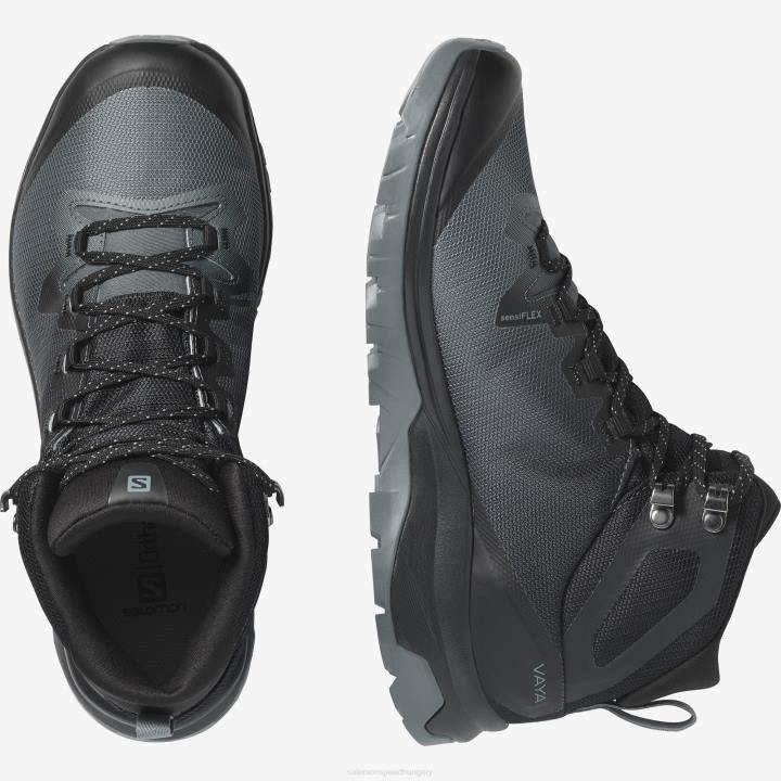 T8841518 Salomon viharos időjárás-fekete-katona női túrabakancs vaya mid gore-tex viharos időjárás-fekete-trooper