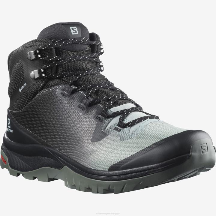 T8841520 Salomon aqua gray-fantom-ricinusszürke női túrabakancs vaya mid gore-tex aqua szürke-phantom-castor szürke