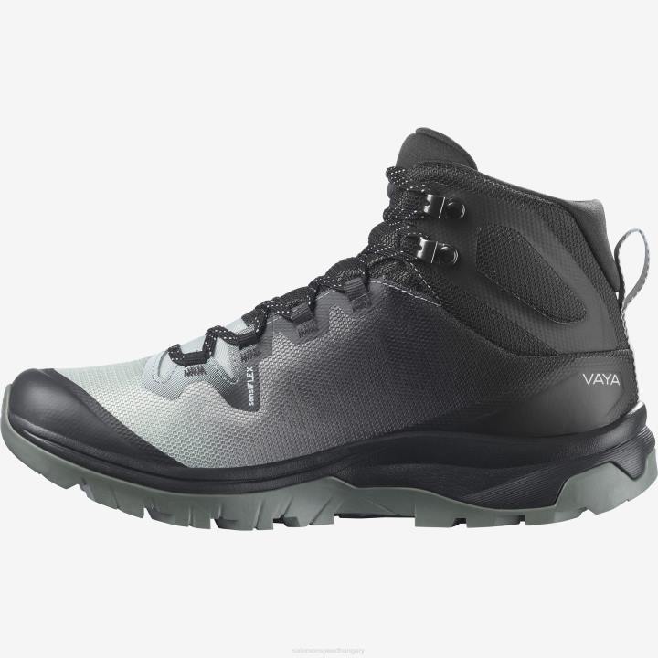 T8841520 Salomon aqua gray-fantom-ricinusszürke női túrabakancs vaya mid gore-tex aqua szürke-phantom-castor szürke
