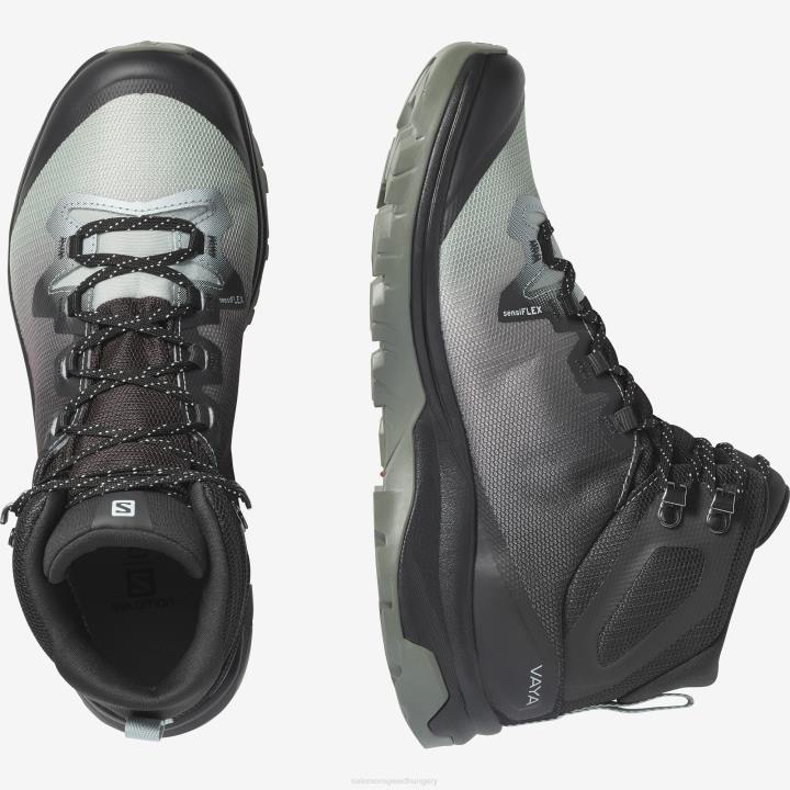 T8841520 Salomon aqua gray-fantom-ricinusszürke női túrabakancs vaya mid gore-tex aqua szürke-phantom-castor szürke