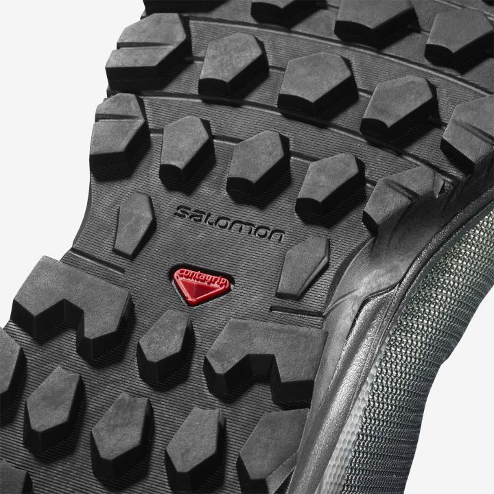 T8841537 Salomon fekete-balzsam zöld női túracipő vaya gore-tex fekete-balzsamzöld