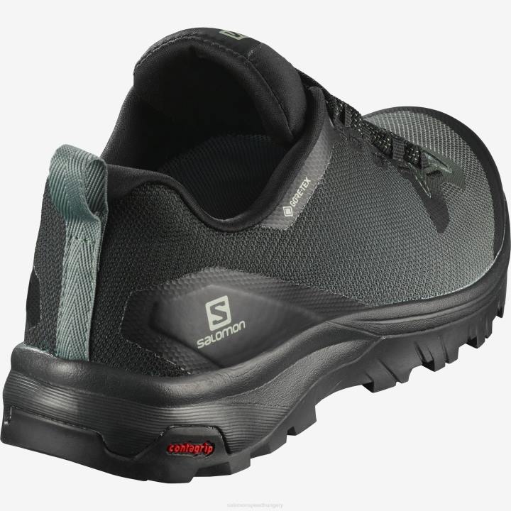 T8841537 Salomon fekete-balzsam zöld női túracipő vaya gore-tex fekete-balzsamzöld