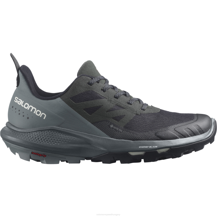 T8842191 Salomon fekete-időjárás-vaníliás jég női túracipő outpulse gore-tex black-weather-vanilla ice