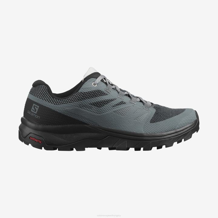 T8842209 Salomon viharos időjárás-fekete-hold szikla női túracipő körvonala gore-tex viharos időjárás-fekete-szikla