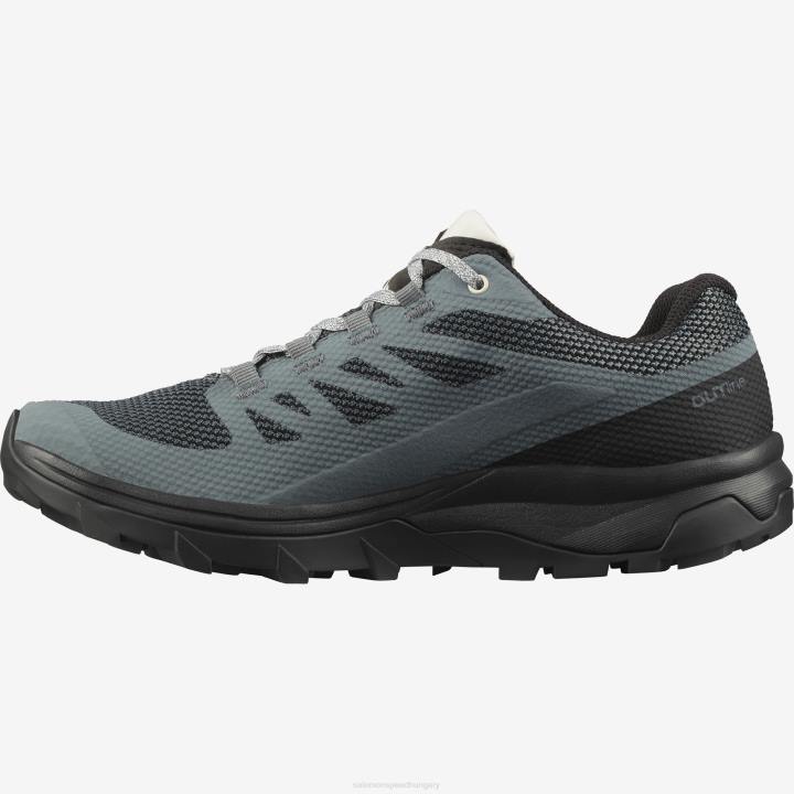 T8842209 Salomon viharos időjárás-fekete-hold szikla női túracipő körvonala gore-tex viharos időjárás-fekete-szikla