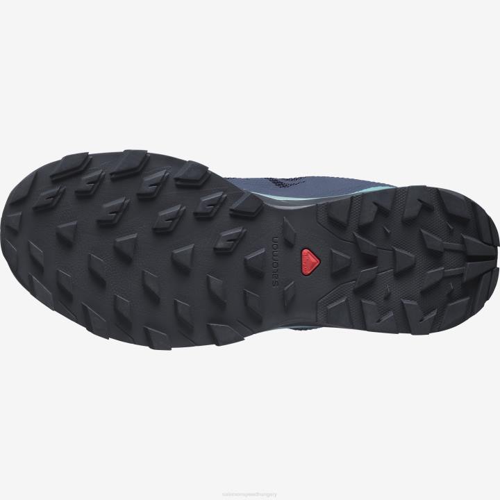 T8842210 Salomon rácsos-navy blézer-guacamole női túracipő körvonala gore-tex rácsos-navy blézer-guacamole