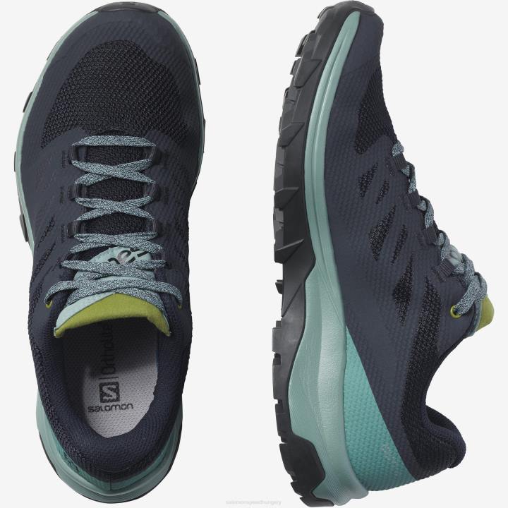 T8842210 Salomon rácsos-navy blézer-guacamole női túracipő körvonala gore-tex rácsos-navy blézer-guacamole