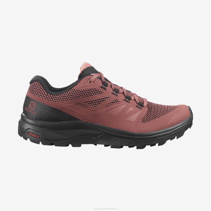 T8842211 Salomon almavaj-fekete-tégla por női túracipő körvonala gore-tex almavaj-fekete-téglapor