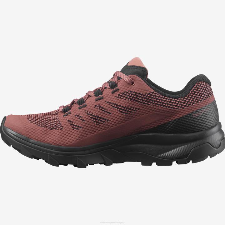 T8842211 Salomon almavaj-fekete-tégla por női túracipő körvonala gore-tex almavaj-fekete-téglapor