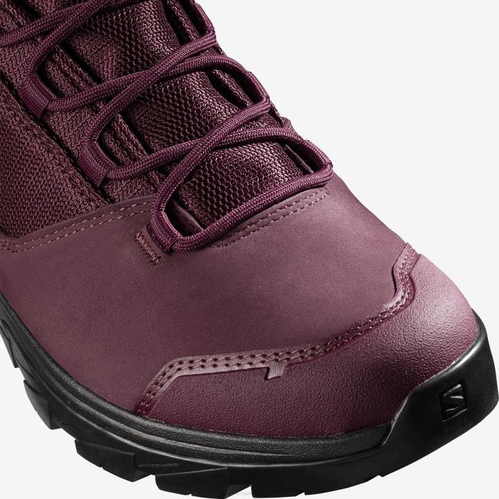T8842271 Salomon borkóstoló-fekete-fürj női túrabakancs kifelé gore-tex borkóstoló-fekete-fürj