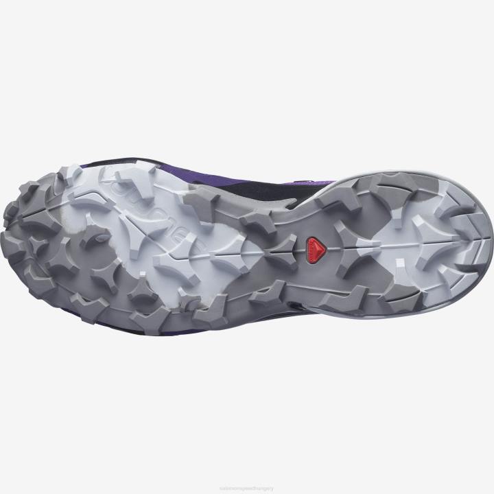 T8842276 Salomon lila-dérszürke-mély kékeszöld női túracipő cross hike gore-tex lila-dér szürke-mély kékeszöld