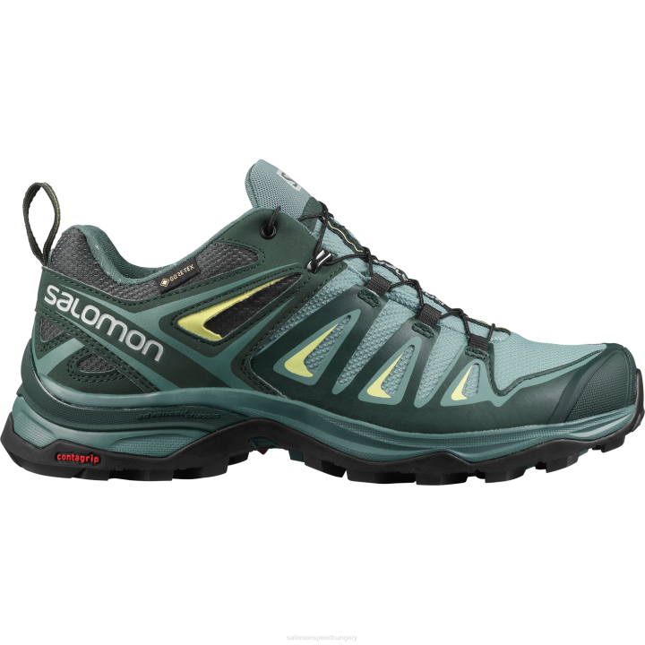 T8842278 Salomon artic-legsötétebb luc-napos hárs női túracipő x ultra 3 gore-tex artic-sunny lime