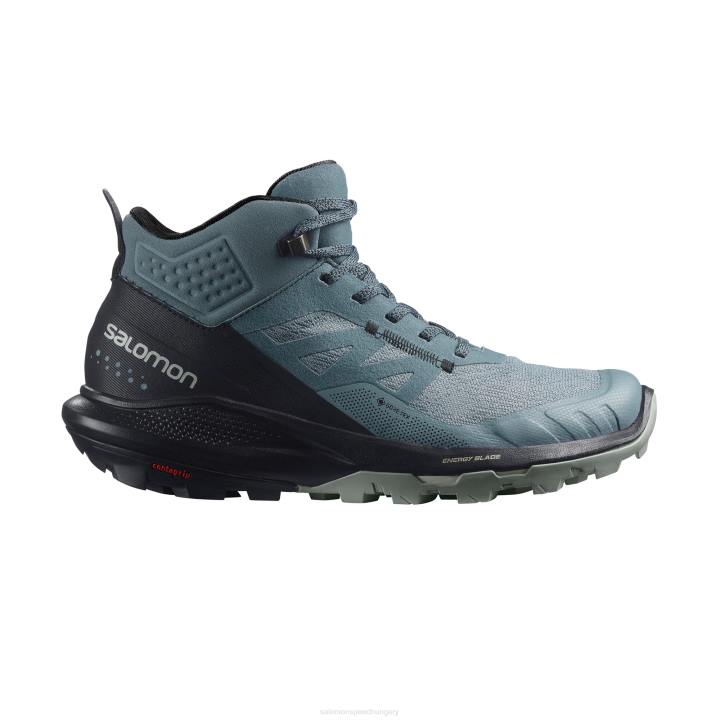 T8843495 Salomon viharos időjárás-fekete-kovácsoltvas outpulse mid gore-tex w túrabakancs viharos időjárás-fekete-kovácsoltvas