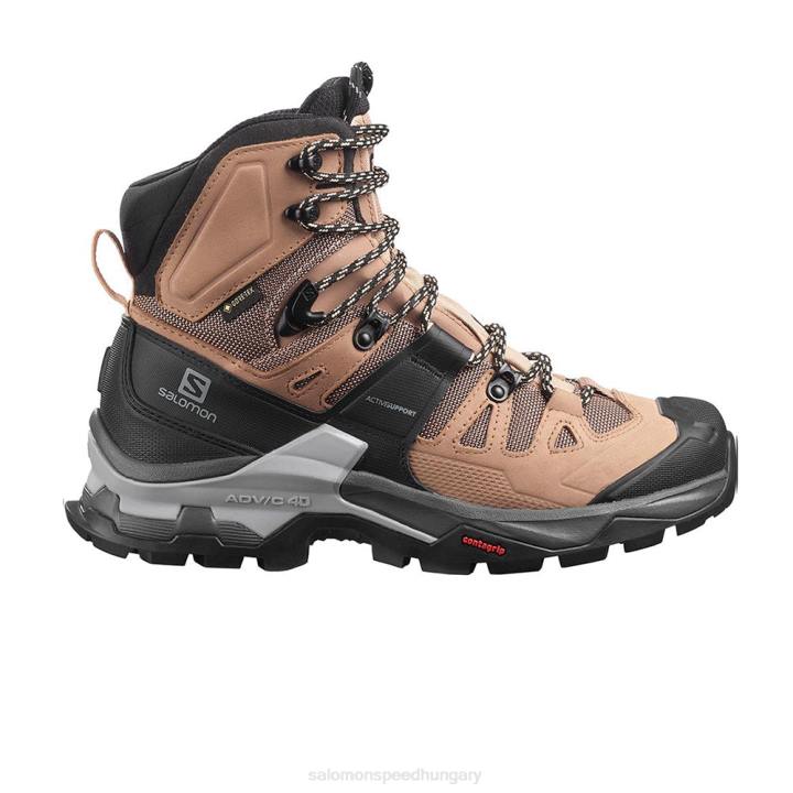 T8843500 Salomon sirocco-mokkás hab-mandulakrém quest 4 gore-tex w túracipő sirocco-mokkás mousse-mandulakrém