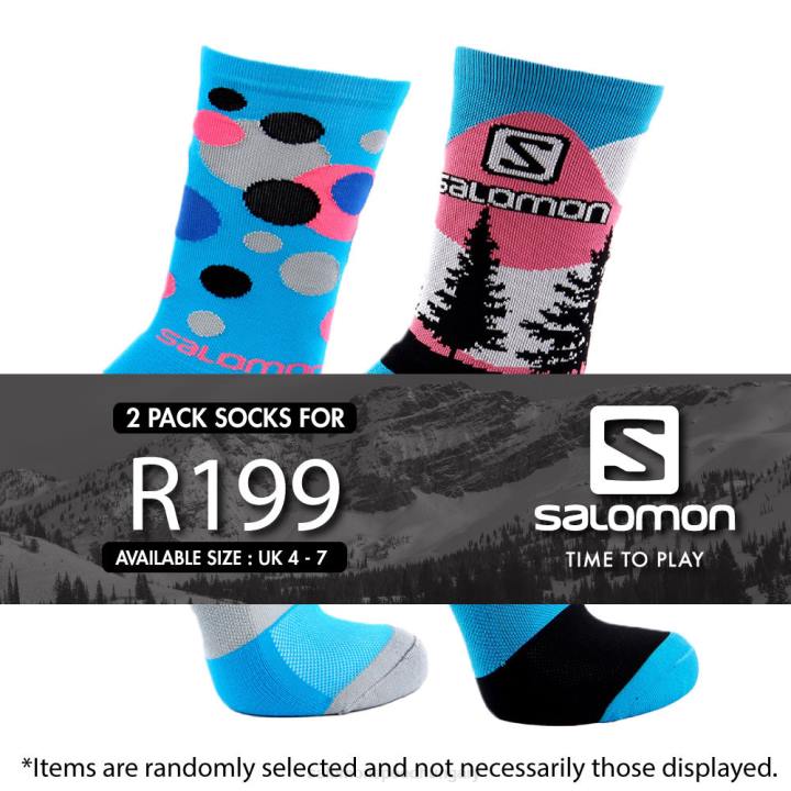 T8843681 Salomon több kiskereskedelmi életmód 2 csomagos zokni w multi