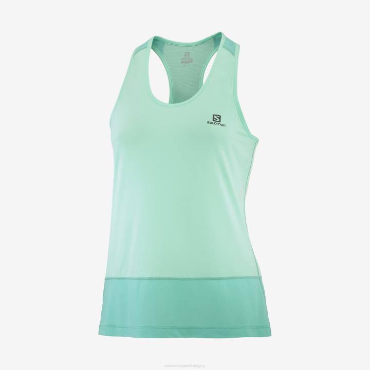 T884146 Salomon strandüveg/medencekék/hanga cross run tank női strandüveg