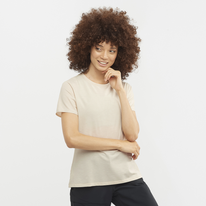 T8841634 Salomon esős nap női rövid ujjú póló elengedhetetlen tencel esős nap