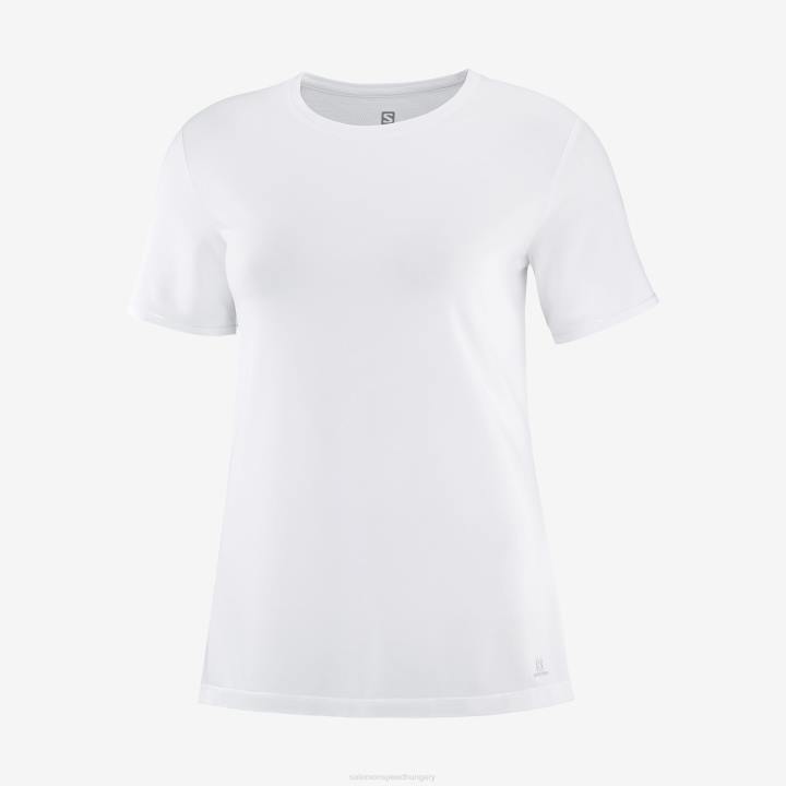 T8841637 Salomon fehér női rövid ujjú póló elengedhetetlen tencel fehér