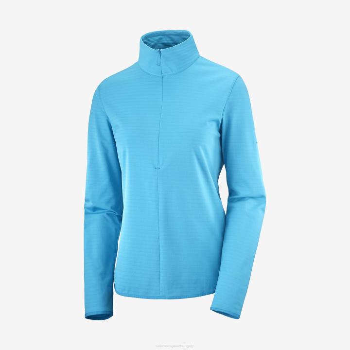 T8841683 Salomon korallzátony női félcipzáras midlayer kabát nélkülözhetetlen könnyű meleg korallzátony