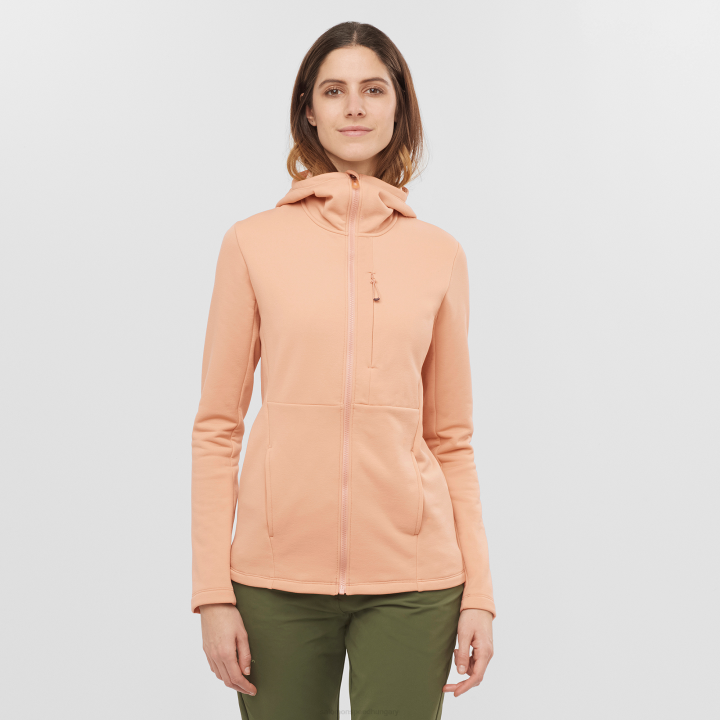 T8841686 Salomon sirokkó női középrétegű kabát kapucnis pulcsi elengedhetetlen xwarm sirocco