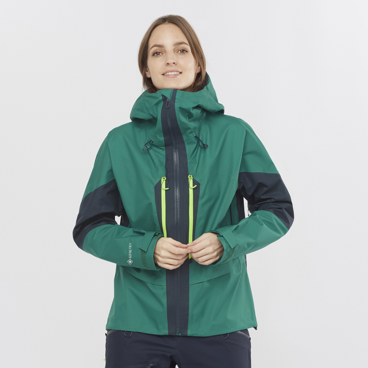 T8841705 Salomon csendes-óceáni éjszakai égbolt női shell kabát outpeak gore-tex 3l pacific-night sky