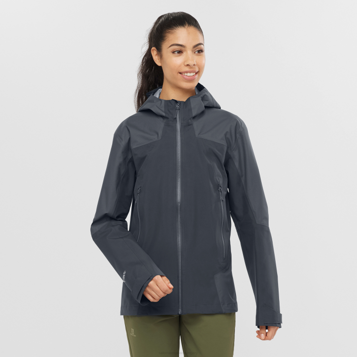 T8841707 Salomon ébenfa női kagylódzseki körvonalú gore-tex hibrid ébenfa