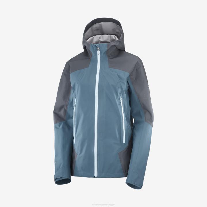 T8841708 Salomon ébenfa-tőkés réce kék női kagylódzseki körvonalú gore-tex hibrid ébenfa-tőkés réce kék