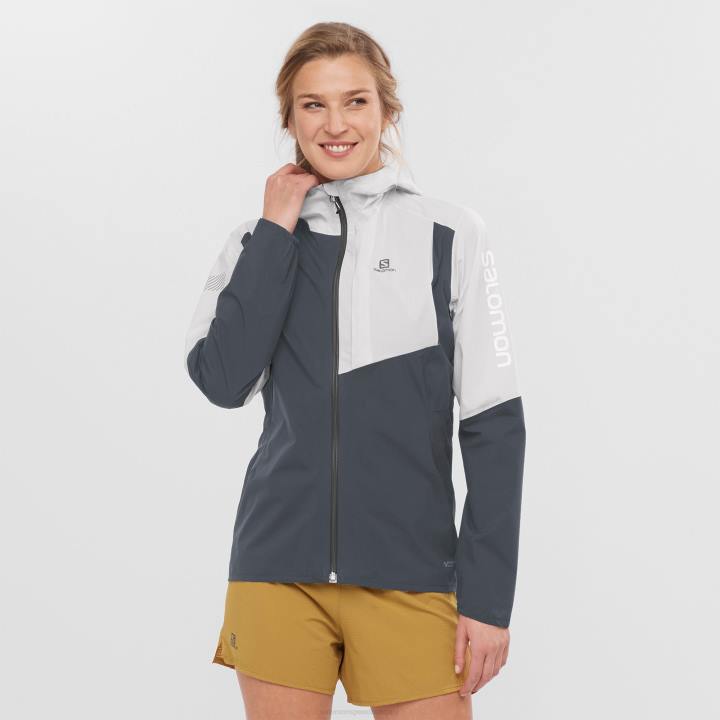 T8841709 Salomon ében-fehér női kagylódzseki bonatti trail ébenfa-fehér