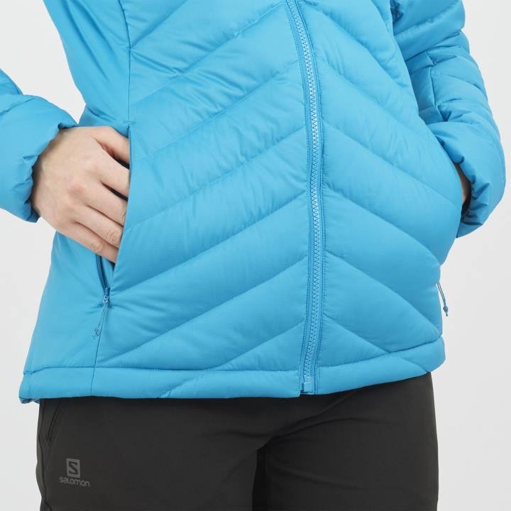 T8841726 Salomon korallzátony női szigetelt kabát kapucnis pulcsi nélkülözhetetlen xwarm down korallzátony