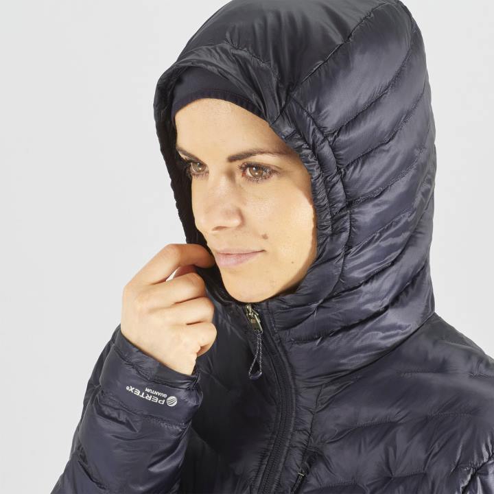 T8841734 Salomon éjszakai égbolt női szigetelt dzseki kapucnis pulcsi outpeak primaloft éjszakai égbolt