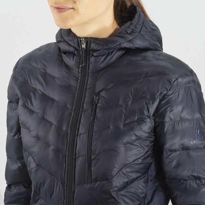 T8841734 Salomon éjszakai égbolt női szigetelt dzseki kapucnis pulcsi outpeak primaloft éjszakai égbolt