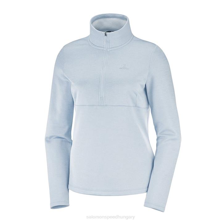 T8843547 Salomon kentucky kék hanga átmenet félcipzáras midlayer w kentucky blue-heather