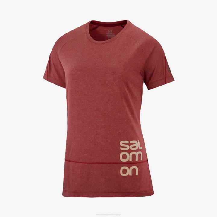 T8843567 Salomon cabernet hanga cross run graphic póló cabernet hanga