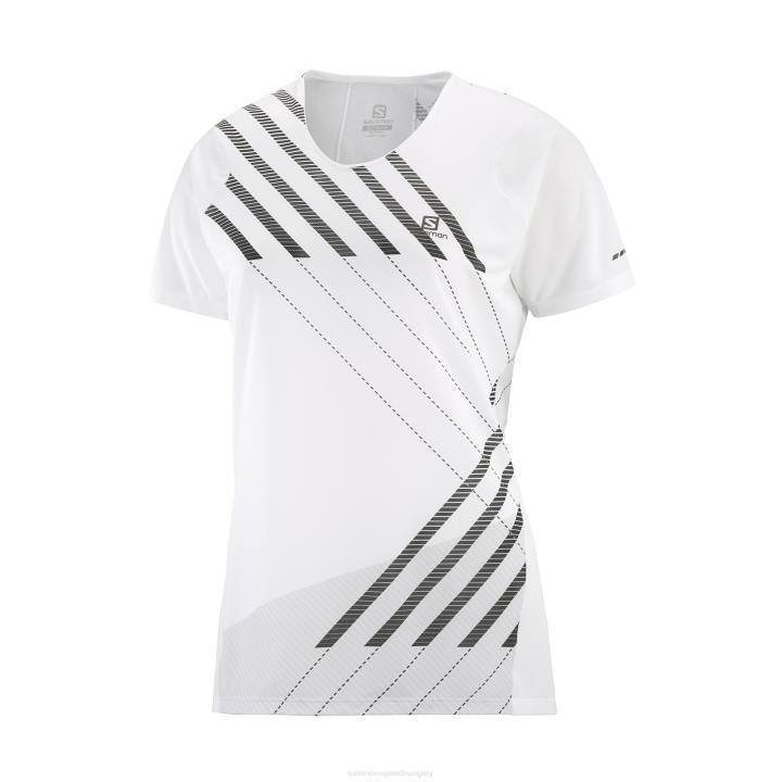 T8843570 Salomon fehér-laskagomba-fekete sense aero ss tee w fehér-laskagomba-fekete