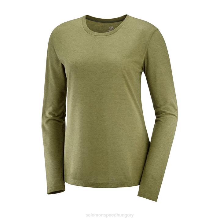 T8843624 Salomon martini olíva-hanga üstökös klasszikus ls tee w martini olíva-hanga