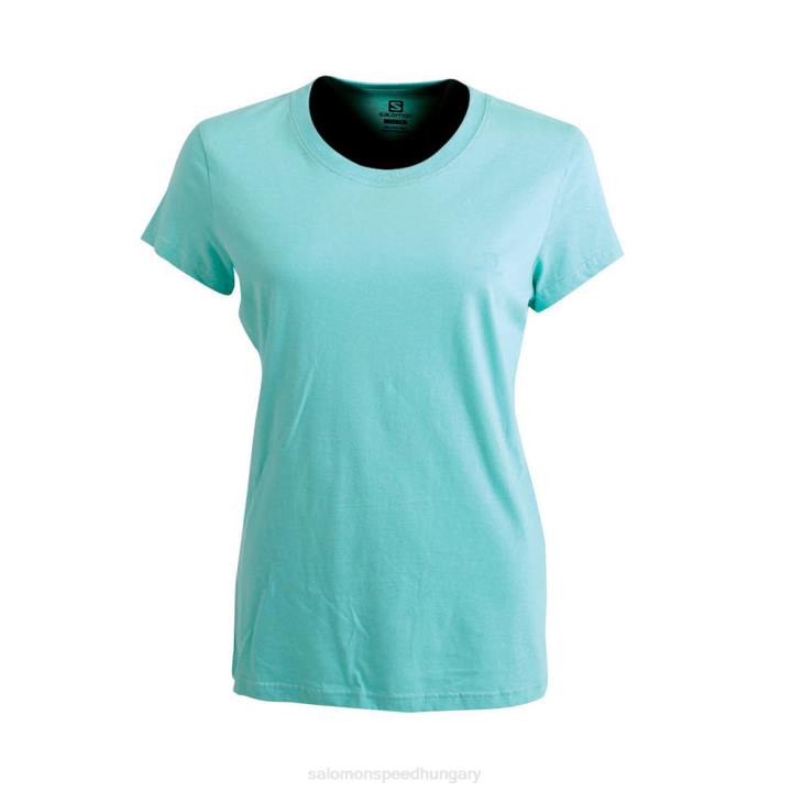 T8843625 Salomon korall/menta logo ss póló korall/menta színben