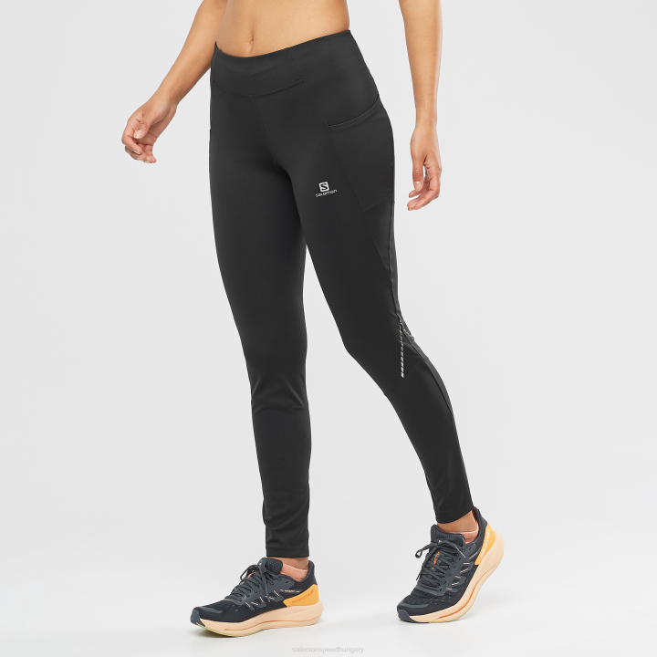 T8841786 Salomon fekete női harisnyanadrág cross run 28'' fekete