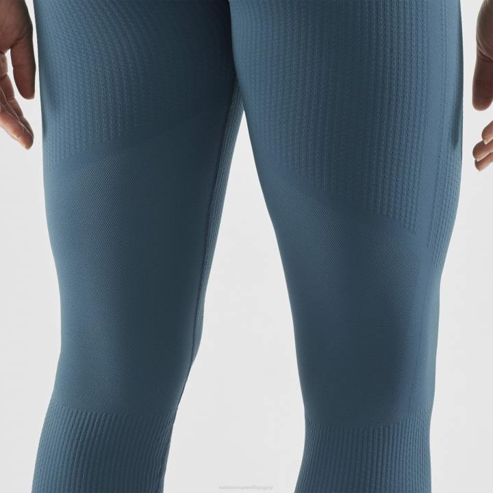 T8841804 Salomon tőkés réce kék női leggings nélkülözhetetlen varrat nélküli tőkés réce kék