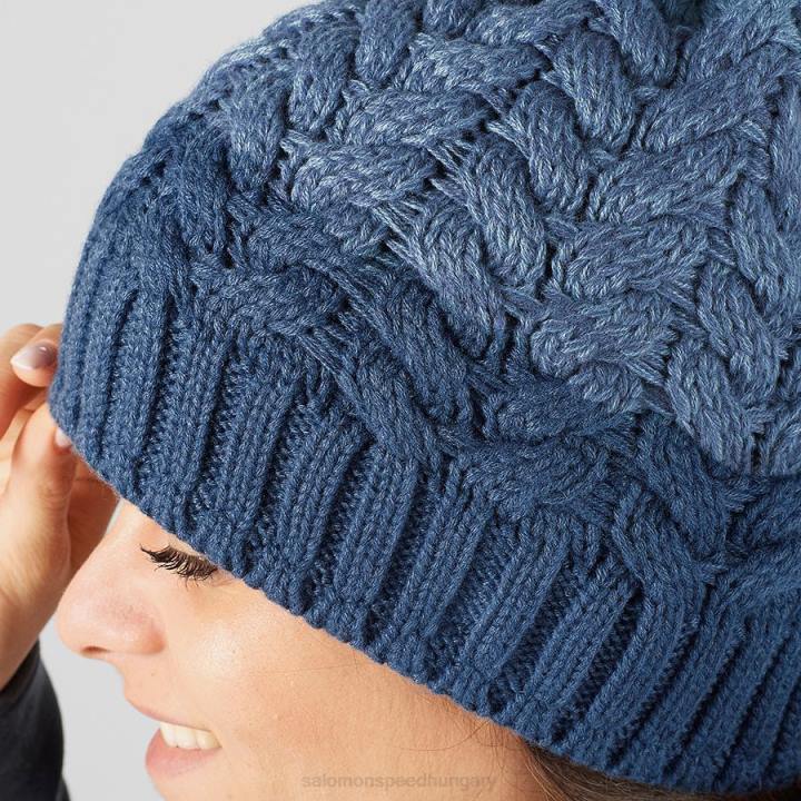 T8842523 Salomon copen kék/sötét farmer poly beanie női copen kék sötét farmer