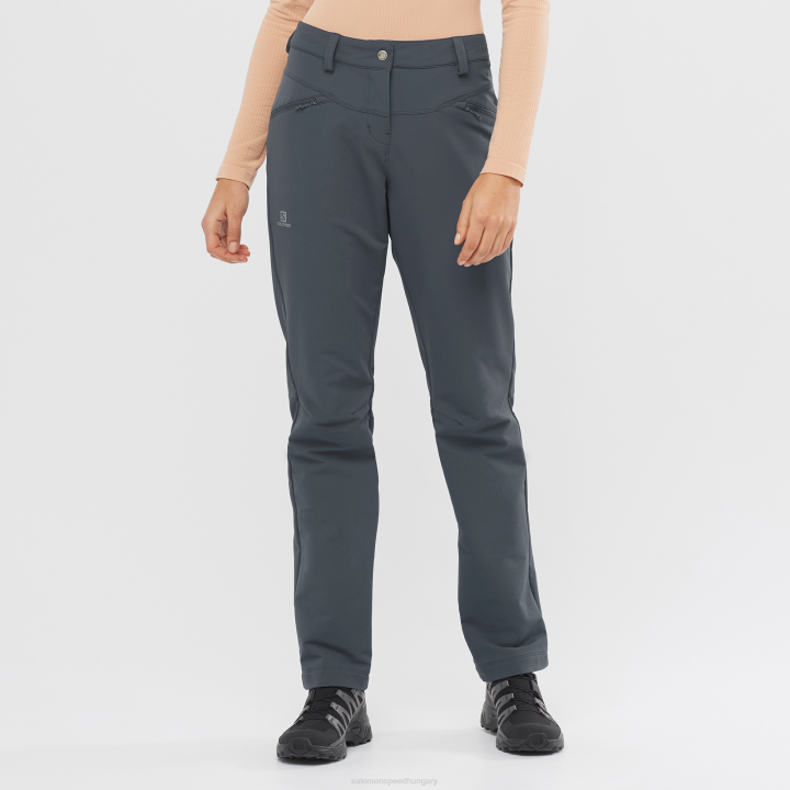 T8841781 Salomon ébenfa női nadrág wayfarer egyenes meleg ébenfa