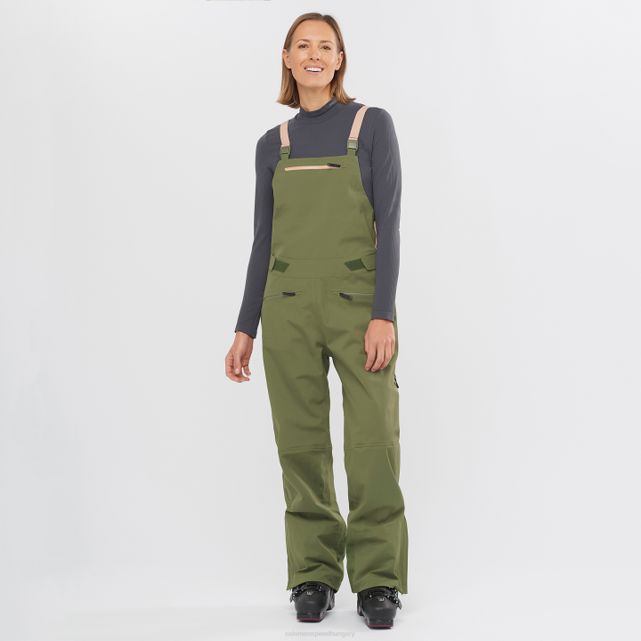 T8841845 Salomon olajbogyó éjszaka-sirocco női nadrágtartó 3l kantáros olive night-sirocco